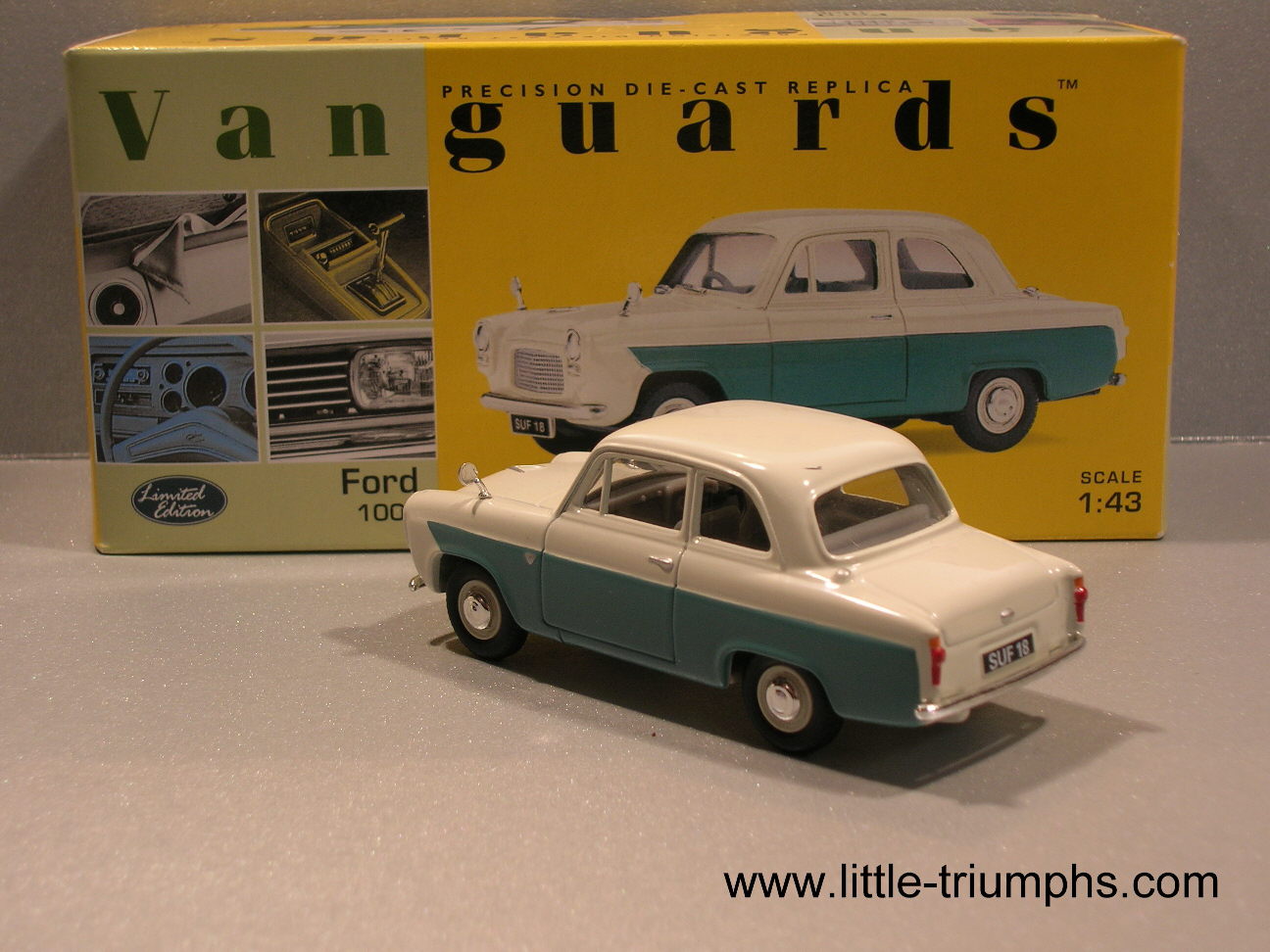 - Ford 100 E - 2-Tone Ivory/Hereford Green - -